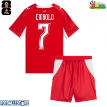 Sveits Breel Embolo #7 Hjemmedraktsett Barn VM 2026 Kortermet (+ Korte bukser)